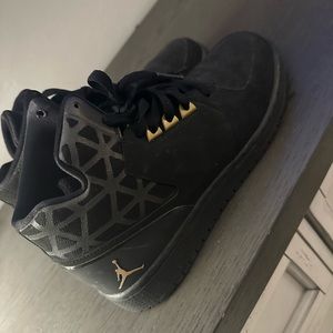 NIKE Jordan 1 Flight 3 BG Retro Hi-Top 707320-081 Black/ Gold men’s size 7